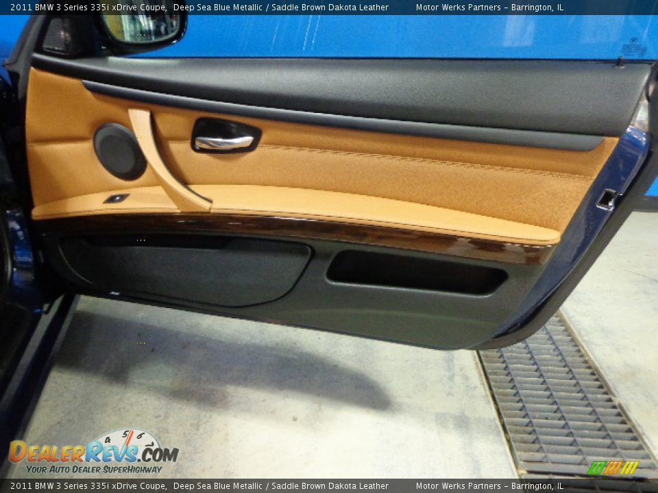 2011 BMW 3 Series 335i xDrive Coupe Deep Sea Blue Metallic / Saddle Brown Dakota Leather Photo #31