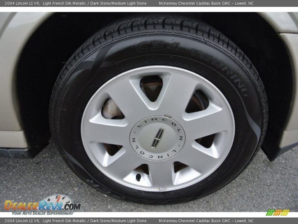 2004 Lincoln LS V6 Light French Silk Metallic / Dark Stone/Medium Light Stone Photo #23