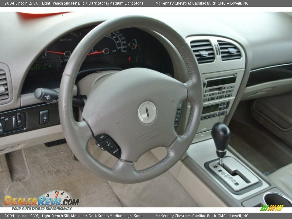 2004 Lincoln LS V6 Light French Silk Metallic / Dark Stone/Medium Light Stone Photo #25