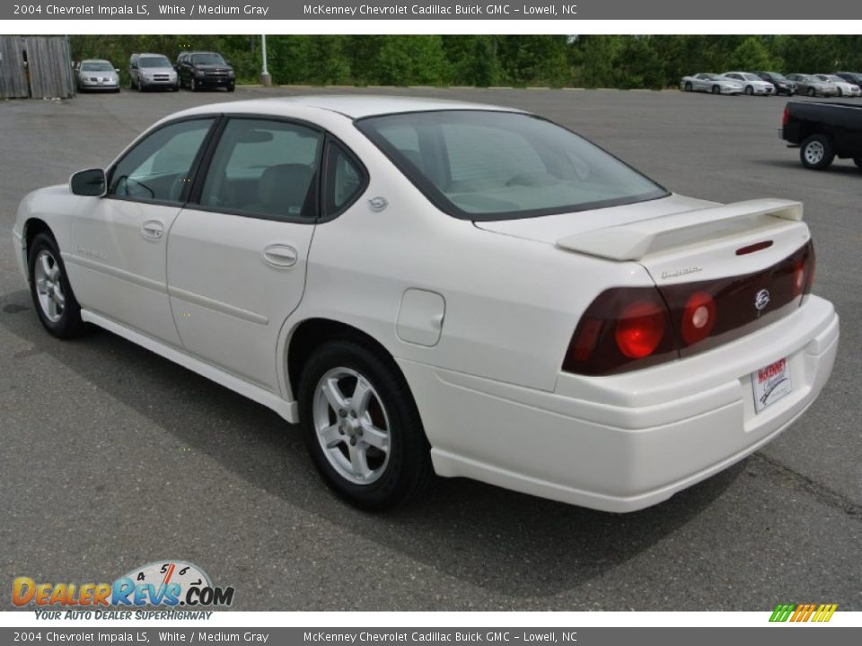 2004 Chevrolet Impala LS White / Medium Gray Photo #4