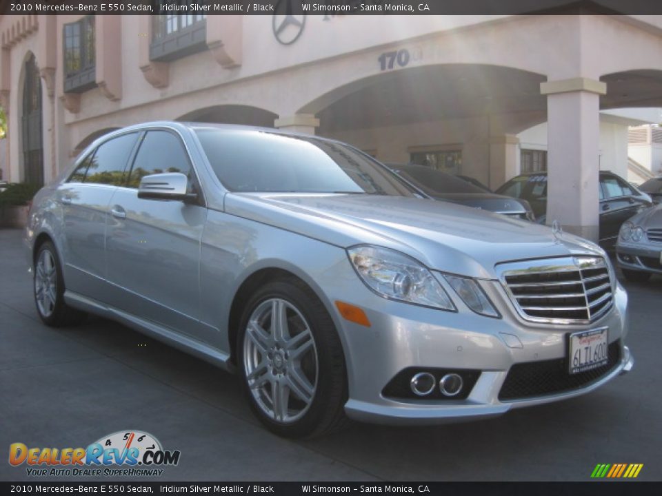 2010 Mercedes-Benz E 550 Sedan Iridium Silver Metallic / Black Photo #1