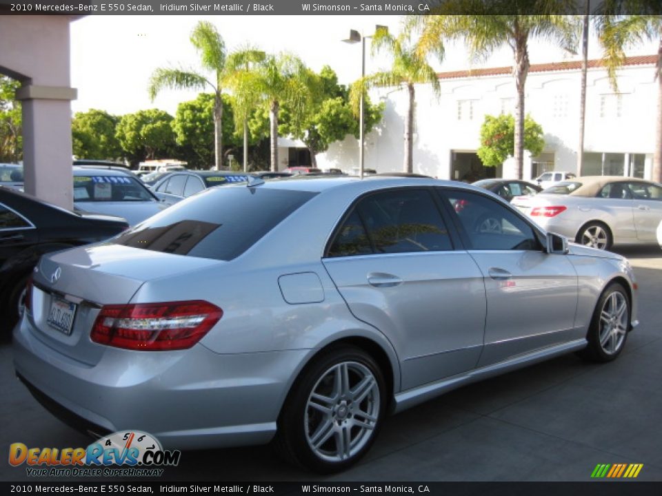 2010 Mercedes-Benz E 550 Sedan Iridium Silver Metallic / Black Photo #2