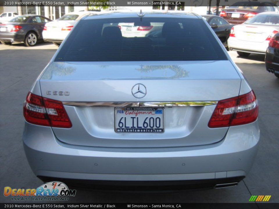 2010 Mercedes-Benz E 550 Sedan Iridium Silver Metallic / Black Photo #3