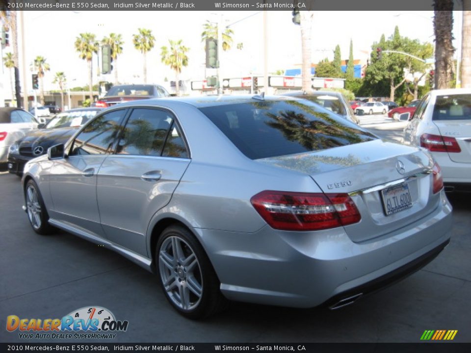 2010 Mercedes-Benz E 550 Sedan Iridium Silver Metallic / Black Photo #4