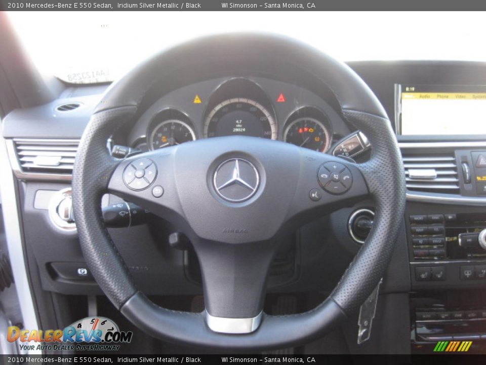 2010 Mercedes-Benz E 550 Sedan Iridium Silver Metallic / Black Photo #12