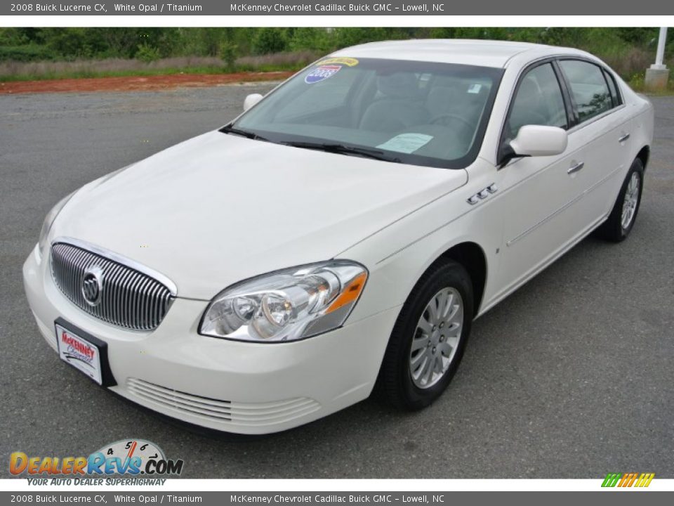 2008 Buick Lucerne CX White Opal / Titanium Photo #1
