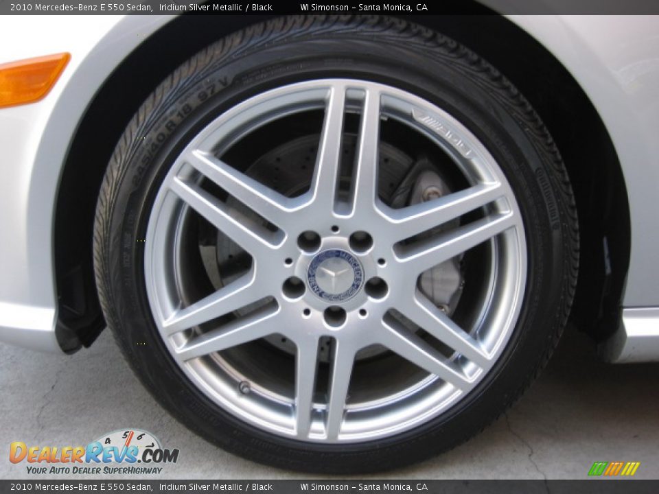 2010 Mercedes-Benz E 550 Sedan Iridium Silver Metallic / Black Photo #24