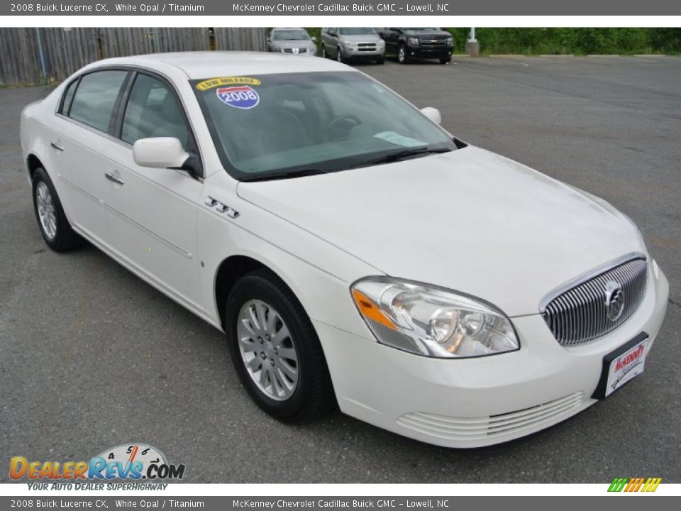 2008 Buick Lucerne CX White Opal / Titanium Photo #2