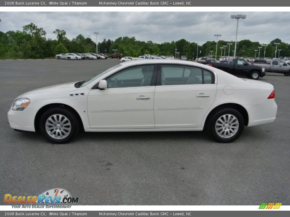 2008 Buick Lucerne CX White Opal / Titanium Photo #3