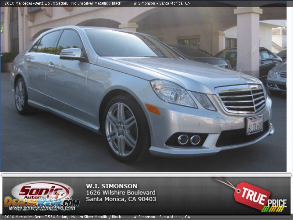 2010 Mercedes-Benz E 550 Sedan Iridium Silver Metallic / Black Photo #26