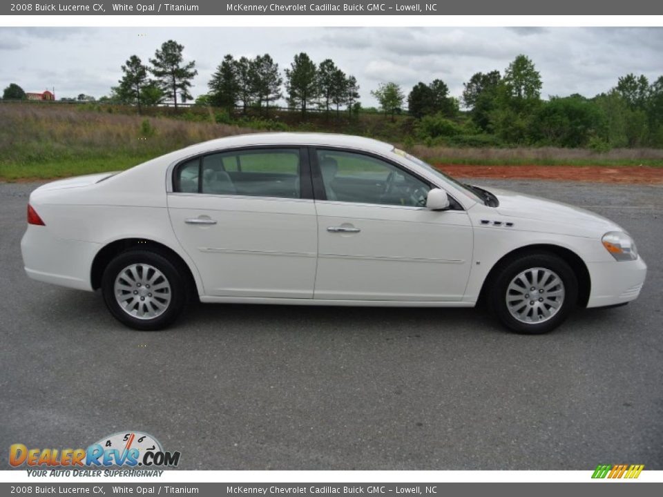 2008 Buick Lucerne CX White Opal / Titanium Photo #6