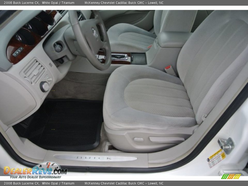 2008 Buick Lucerne CX White Opal / Titanium Photo #8