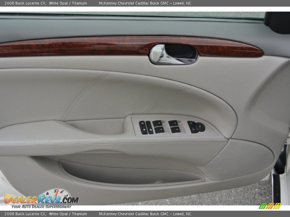 2008 Buick Lucerne CX White Opal / Titanium Photo #9