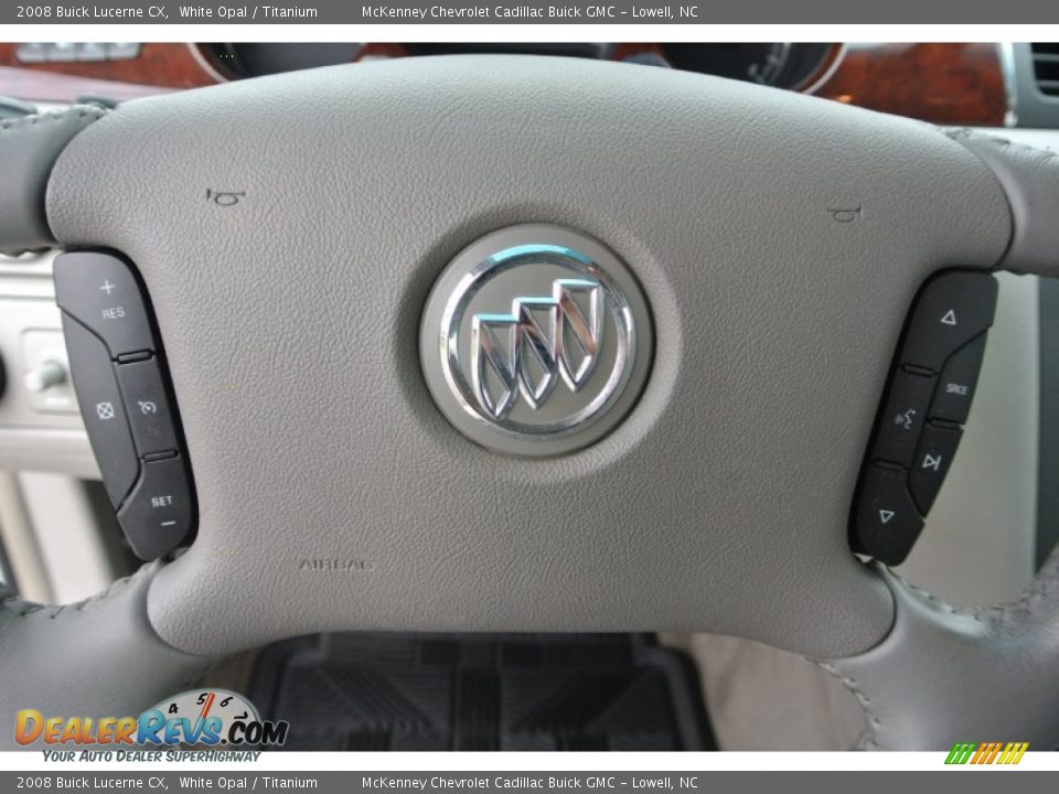 2008 Buick Lucerne CX White Opal / Titanium Photo #13