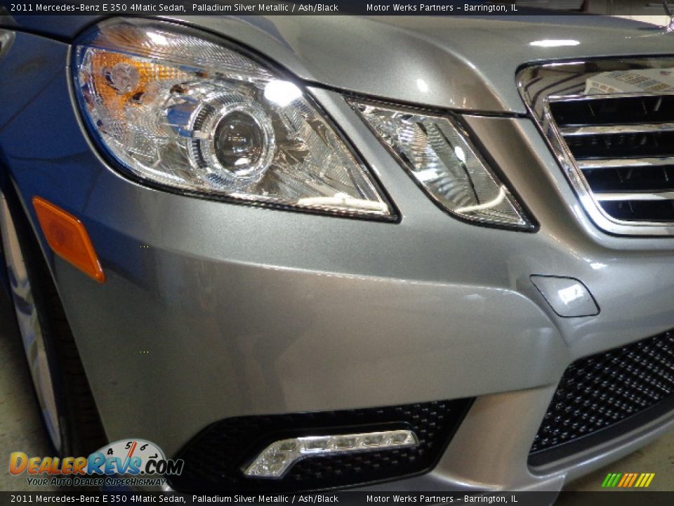 2011 Mercedes-Benz E 350 4Matic Sedan Palladium Silver Metallic / Ash/Black Photo #4