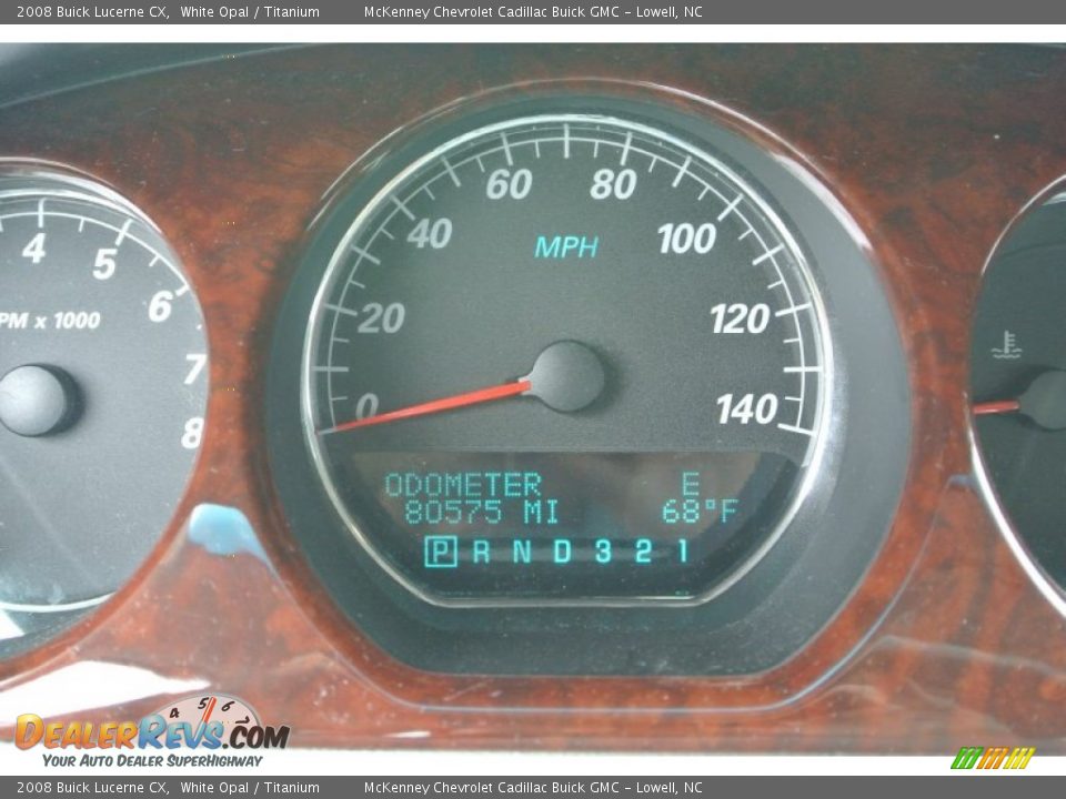 2008 Buick Lucerne CX White Opal / Titanium Photo #14