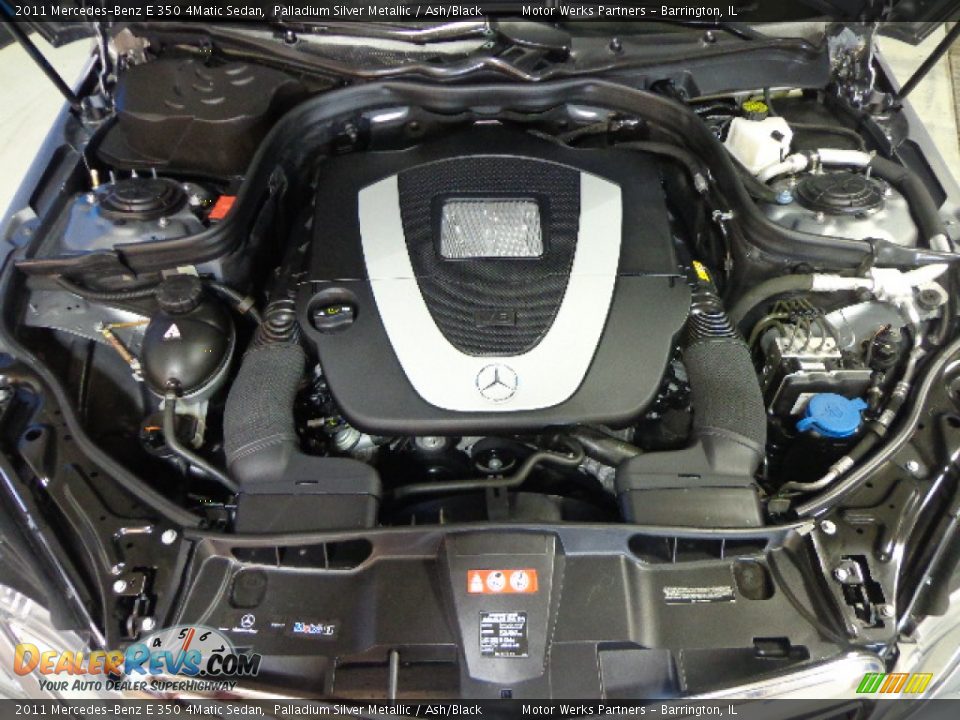 2011 Mercedes-Benz E 350 4Matic Sedan Palladium Silver Metallic / Ash/Black Photo #5