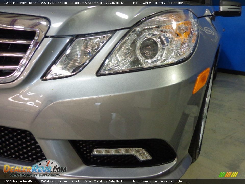 2011 Mercedes-Benz E 350 4Matic Sedan Palladium Silver Metallic / Ash/Black Photo #7