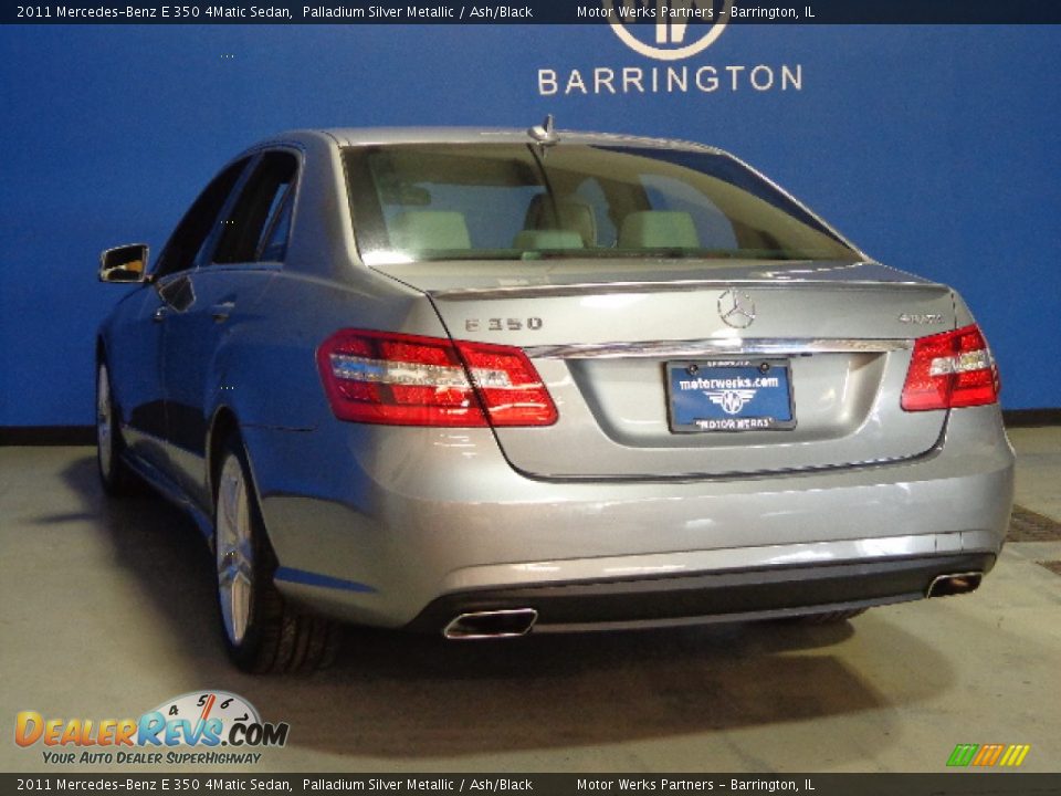 2011 Mercedes-Benz E 350 4Matic Sedan Palladium Silver Metallic / Ash/Black Photo #9