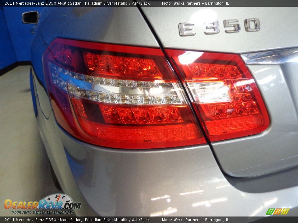 2011 Mercedes-Benz E 350 4Matic Sedan Palladium Silver Metallic / Ash/Black Photo #12