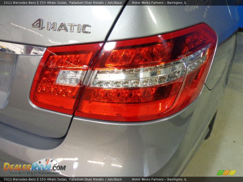 2011 Mercedes-Benz E 350 4Matic Sedan Palladium Silver Metallic / Ash/Black Photo #14