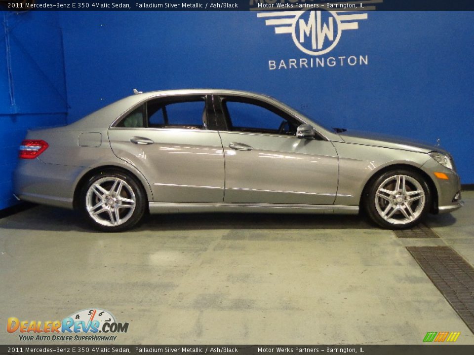 2011 Mercedes-Benz E 350 4Matic Sedan Palladium Silver Metallic / Ash/Black Photo #15