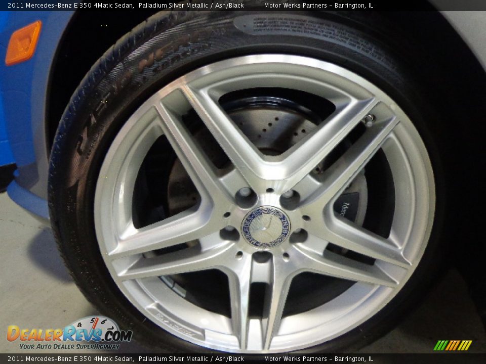 2011 Mercedes-Benz E 350 4Matic Sedan Palladium Silver Metallic / Ash/Black Photo #16