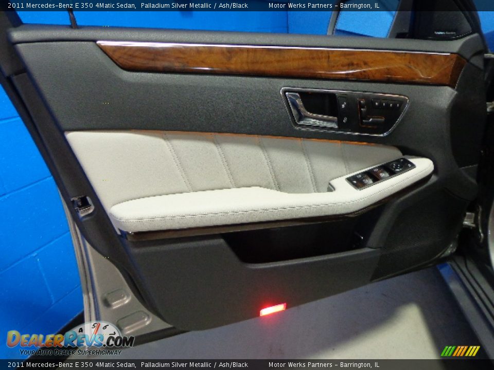 2011 Mercedes-Benz E 350 4Matic Sedan Palladium Silver Metallic / Ash/Black Photo #22