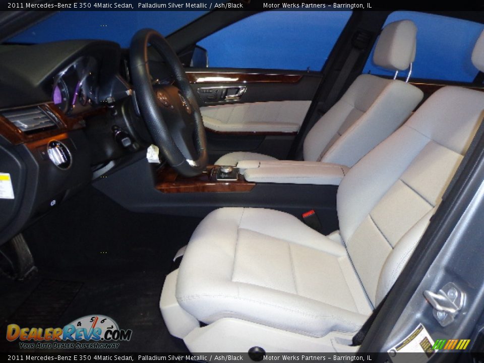 2011 Mercedes-Benz E 350 4Matic Sedan Palladium Silver Metallic / Ash/Black Photo #23