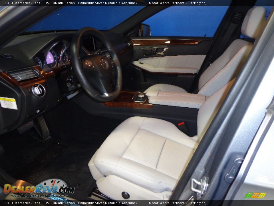 2011 Mercedes-Benz E 350 4Matic Sedan Palladium Silver Metallic / Ash/Black Photo #24