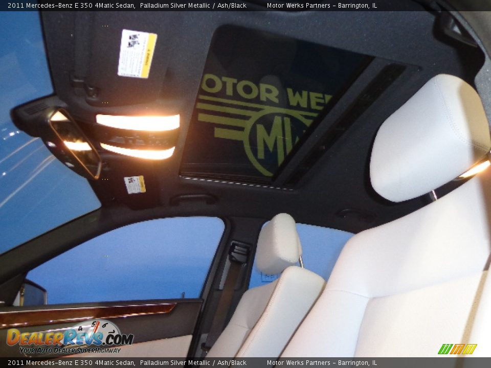 2011 Mercedes-Benz E 350 4Matic Sedan Palladium Silver Metallic / Ash/Black Photo #26