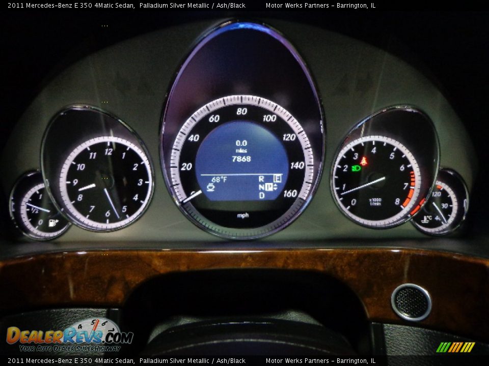 2011 Mercedes-Benz E 350 4Matic Sedan Palladium Silver Metallic / Ash/Black Photo #27