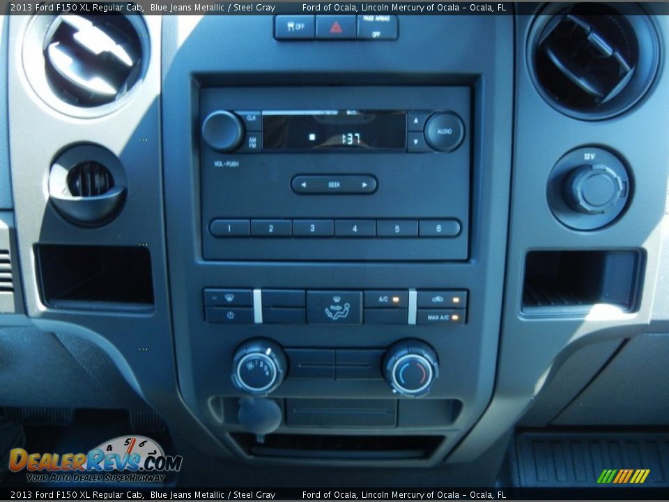 2013 Ford F150 XL Regular Cab Blue Jeans Metallic / Steel Gray Photo #9