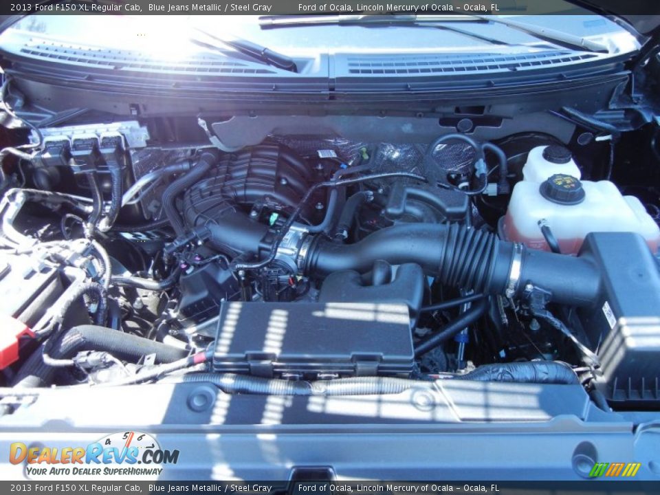2013 Ford F150 XL Regular Cab Blue Jeans Metallic / Steel Gray Photo #10