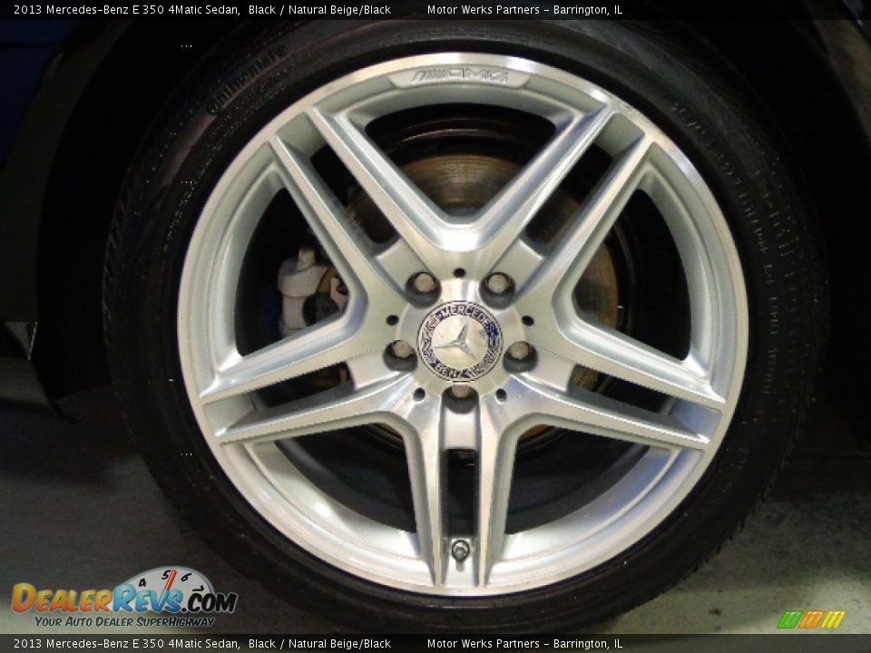 2013 Mercedes-Benz E 350 4Matic Sedan Black / Natural Beige/Black Photo #12