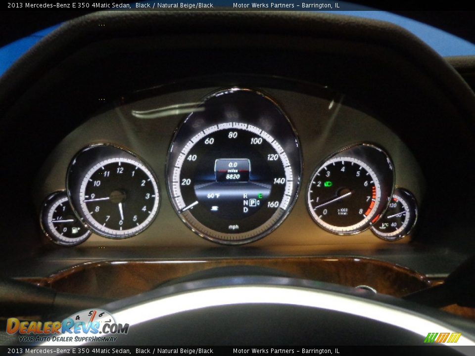 2013 Mercedes-Benz E 350 4Matic Sedan Black / Natural Beige/Black Photo #15