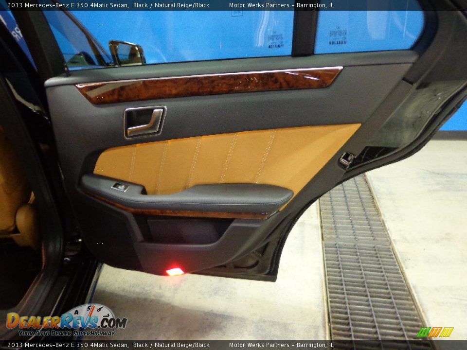 2013 Mercedes-Benz E 350 4Matic Sedan Black / Natural Beige/Black Photo #22