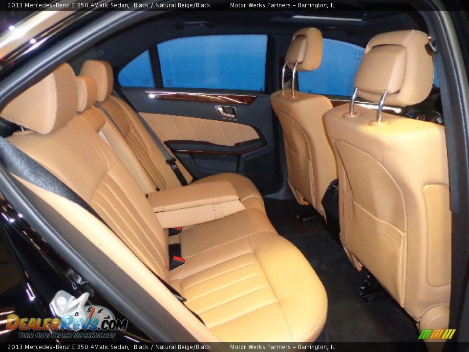 2013 Mercedes-Benz E 350 4Matic Sedan Black / Natural Beige/Black Photo #24