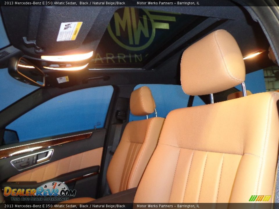 2013 Mercedes-Benz E 350 4Matic Sedan Black / Natural Beige/Black Photo #28