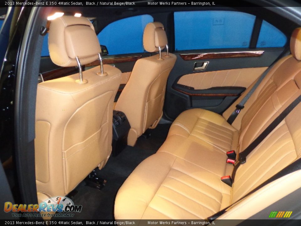 2013 Mercedes-Benz E 350 4Matic Sedan Black / Natural Beige/Black Photo #29