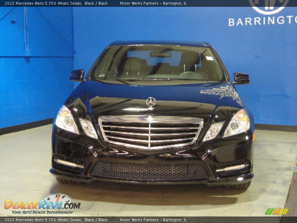 2013 Mercedes-Benz E 350 4Matic Sedan Black / Black Photo #2
