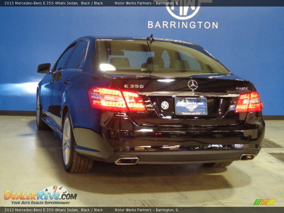2013 Mercedes-Benz E 350 4Matic Sedan Black / Black Photo #5