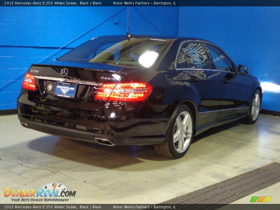 2013 Mercedes-Benz E 350 4Matic Sedan Black / Black Photo #7