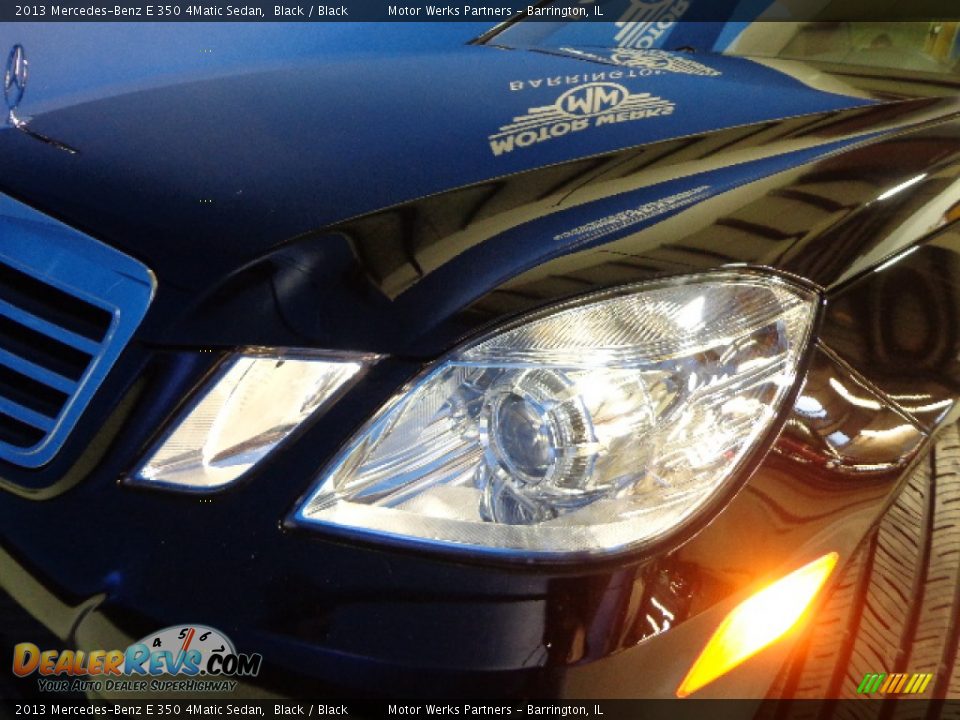 2013 Mercedes-Benz E 350 4Matic Sedan Black / Black Photo #9