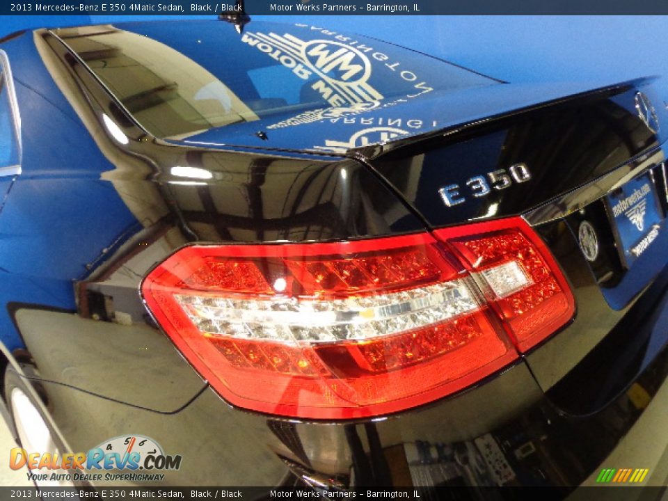 2013 Mercedes-Benz E 350 4Matic Sedan Black / Black Photo #10