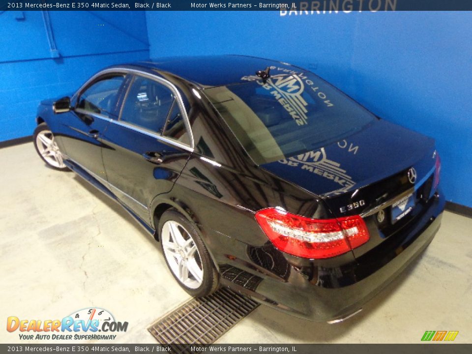 2013 Mercedes-Benz E 350 4Matic Sedan Black / Black Photo #12