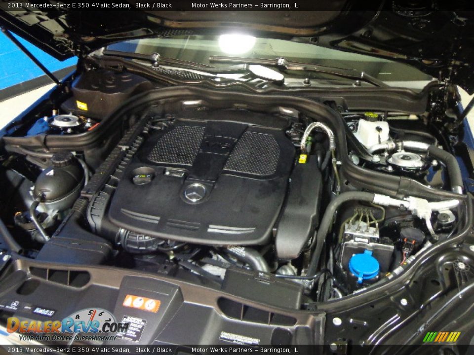 2013 Mercedes-Benz E 350 4Matic Sedan Black / Black Photo #25