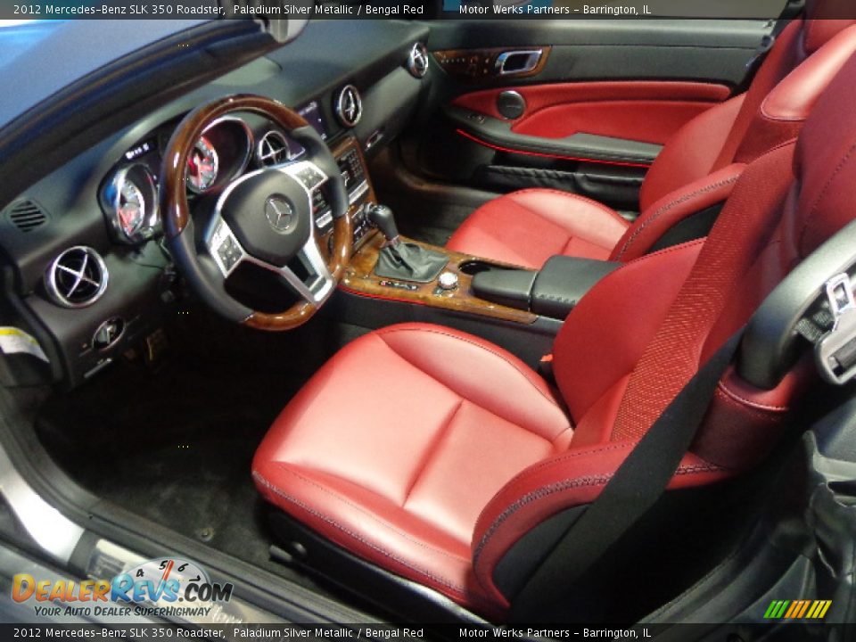 Bengal Red Interior - 2012 Mercedes-Benz SLK 350 Roadster Photo #34