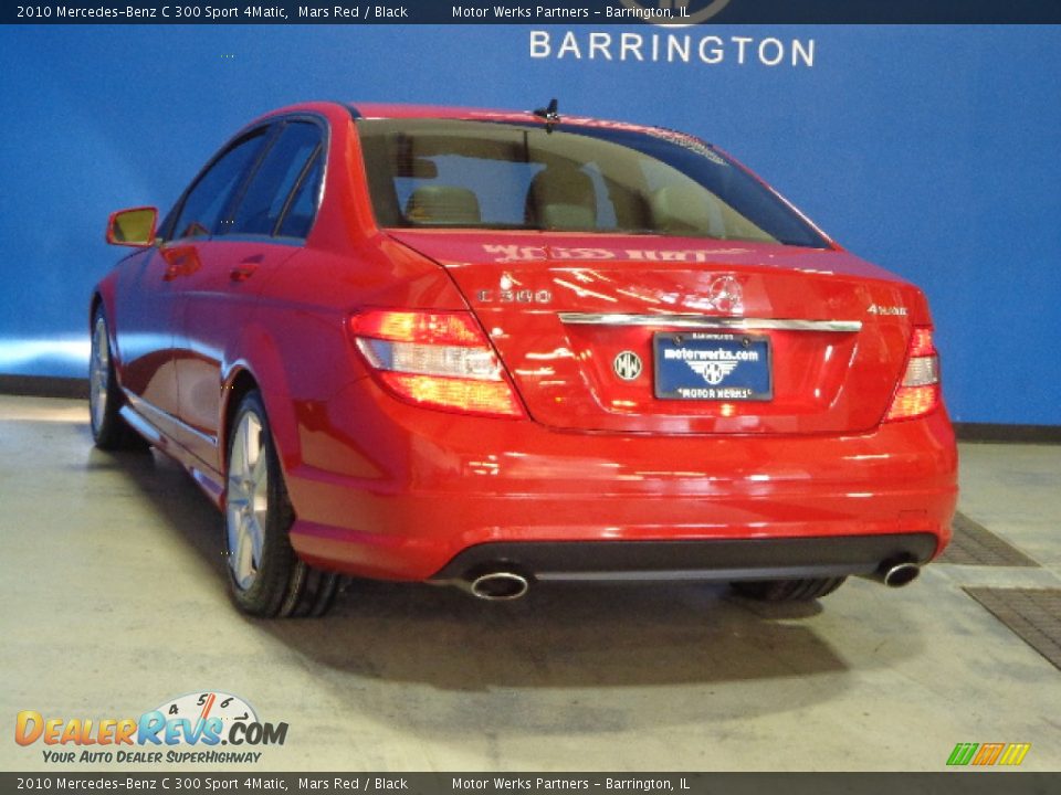 2010 Mercedes-Benz C 300 Sport 4Matic Mars Red / Black Photo #5