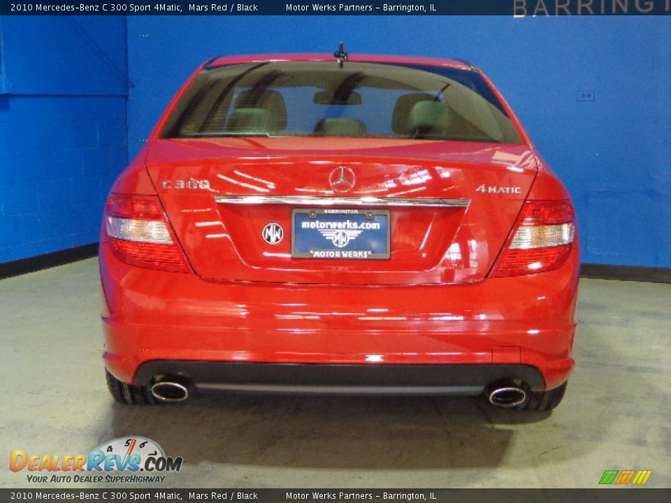 2010 Mercedes-Benz C 300 Sport 4Matic Mars Red / Black Photo #6